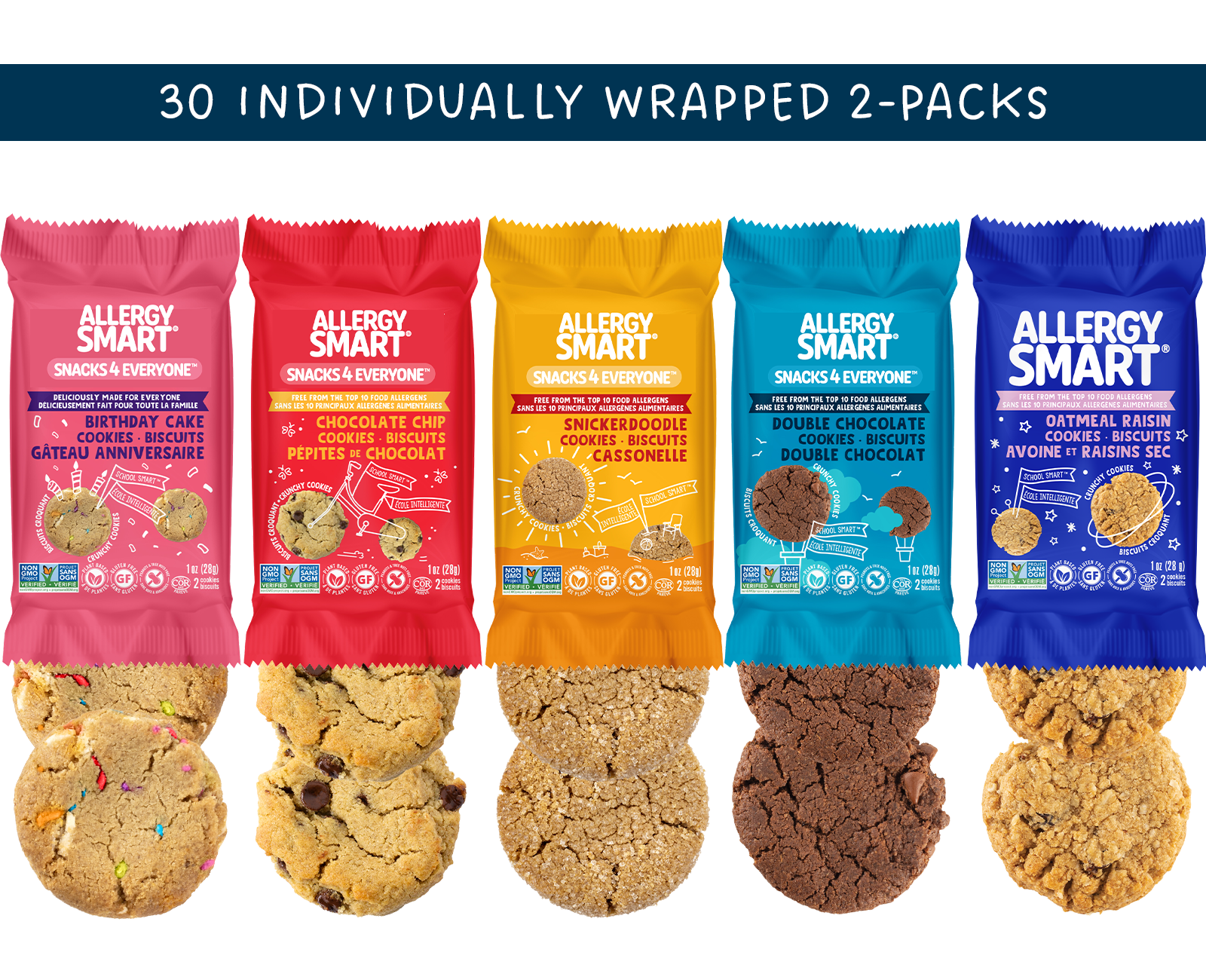 Cookie Lovers Sampler | 6 Boxes - AllergySmart - Green Gourmand Foods Inc.