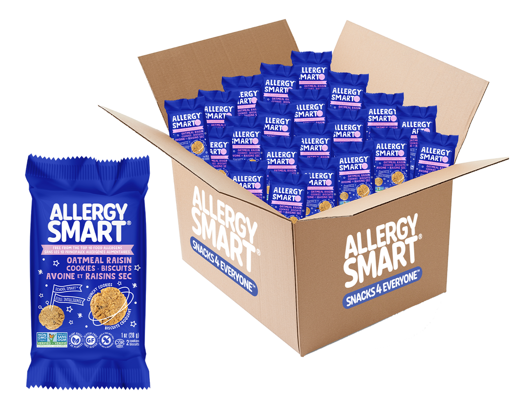 40 Individually Wrapped 2-Pack Cookies | Oatmeal Raisin - AllergySmart - Green Gourmand Foods Inc.