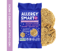 Load image into Gallery viewer, 40 Individually Wrapped 2-Pack Cookies | Oatmeal Raisin - AllergySmart - Green Gourmand Foods Inc.
