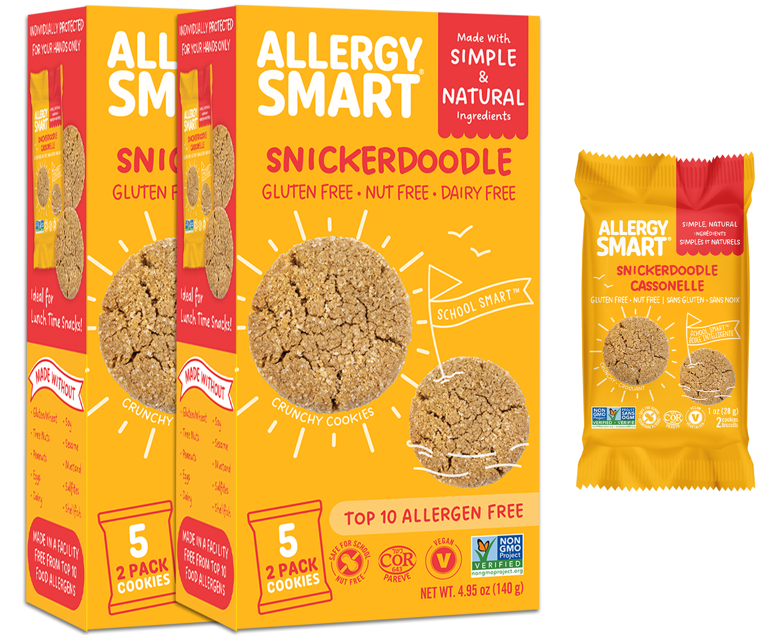 Snickerdoodle Cookies | 2 Boxes - AllergySmart - Green Gourmand Foods Inc.